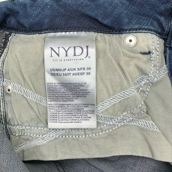 NYDJ Straight Leg Liftxtuck Technology High-Rise Women’s Jeans - Size: 4 - Picture 12 of 15